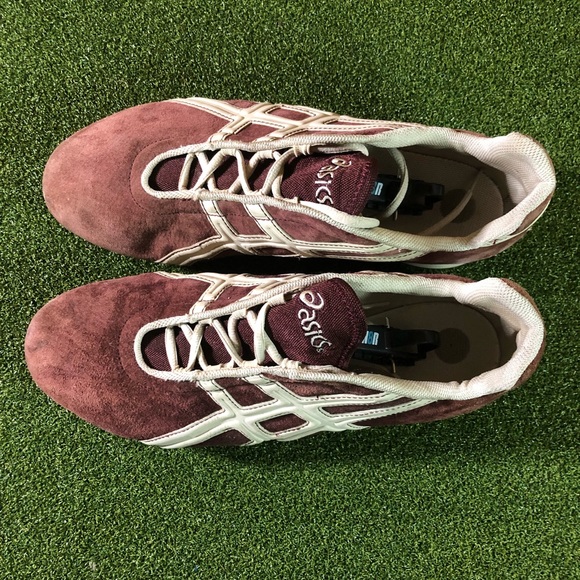 ASICS New Classic Retro Suede Maroon Athletic Sneakers Men’s 12 - Picture 8 of 10